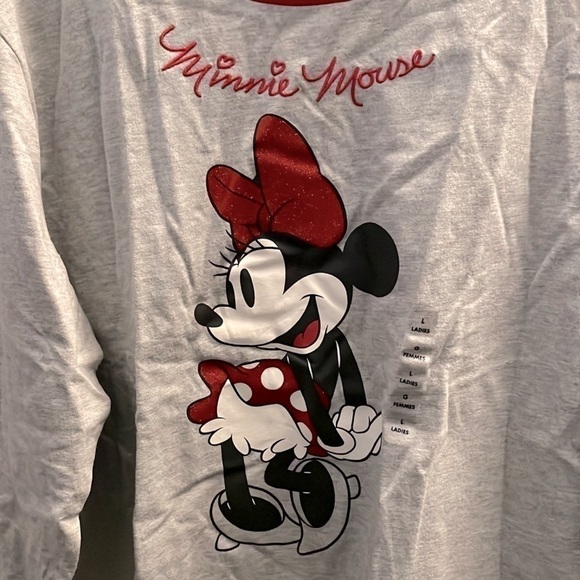 Women’s Disney Minnie Mouse Long Sleeve Knit Top - Size L - NWT - Picture 4 of 5
